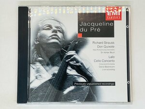 即決CD 英盤 JACQUELINE DU PRE R.Strauss / Don Quixote / LALO CELLO CONCERTO / イギリス盤 UK Y17