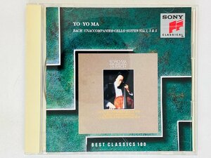 即決CD ヨーヨー・マ バッハ 無伴奏チェロ組曲 1、3＆５番 / YO-YO MA BACH K01