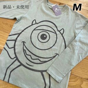 希少【M】モンスターズインク マイク なりきり 長袖 Tシャツ レディース●綿100% ディズニー ピクサー コスプレ グッズ トレーナー サリー