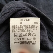 送料無料 POLO RALPH LAUREN ビッグPOLO Tシャツ XS ネイビー ポロ ラルフローレン 男女兼用_画像9