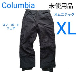 未使用 Columbia コロンビア XL スノーボードウェア スノーパンツ スキー スノボ 黒 ブラック オムニテック オムニヒート 