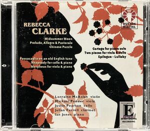 CD/ クラーク：真夏の月、前奏曲、狂詩曲、エピローグ /マクアシュラン(Vn)、ポンダー(Vla)、ピアソン(Vc)、ファーレル(Cl)、ジョーンズ(P)
