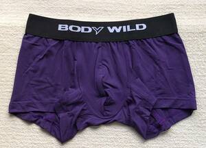 BODY WILD ボクサーパンツ Ｌサイズ ローライズ パープル 日本製