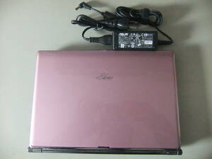 ASUS eeePCS101 本体（ピンク）、バッテリー　付属品：ACアダプタ 、ケース　＜ジャンク＞