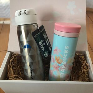 スタバ ステンレスタンブラー「さくら」「富士山」 新品 ・各1ケ