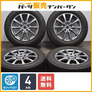 【良好品】エクシーダー 15in 6J +53 PCD114.3 グッドイヤー アイスナビ6 195/65R15 ノア ヴォクシー ステップワゴン プレマシー 即納可能