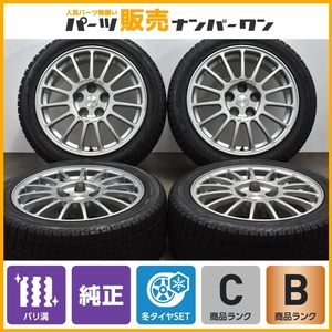 【バリ溝】ミツビシ ランサーエボリューション6 純正 17in 7J +38 PCD114.3 ヨコハマ アイスガード iG60 225/45R17 OZレーシング 即納可能