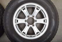 【美品 バリ溝】Weds キーラー フォース 17in 7.5J +25 PCD139.7 グッドイヤー アイスナビ SUV 265/65R17 プラド ハイラックス 交換用_画像4