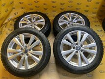 K-796☆215/55R17 DUNLOP WINTERMAXX WM02☆AGA JAPAN 17x7.5J+45 5/112 ハブ径約57㎜☆スタッドレス☆フォルクスワーゲン☆パサート等_画像1