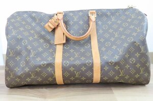 ●中古☆Louis Vuitton/ルイ・ヴィトン キーポル 50 VI1913 モノグラム バッグ ボストン 旅行 鞄 ハイブランド ダブルファスナー