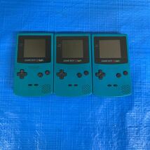 NO.10300..520..任天堂 Nintendo ゲームボーイカラー GAMEBOY COLOR CGB-001 X 3台 欠品あり 動作未確認 現状ジャンク品 _画像1