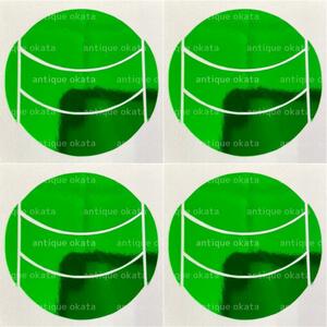 緑 鏡面 メッキ 調 グリーン クローム トーン シート ミツビシ ルーバー パネル 用 4枚 ekワゴン ekスペース ekクロス デイズ ルークス