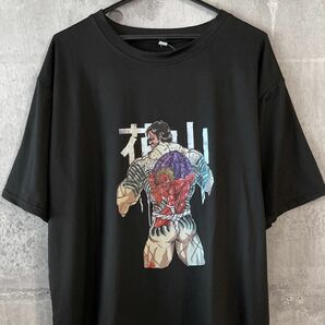 グラップラーバキ　花山薫　範馬刃牙　アニメ　漫画　Tシャツ　RIZIN　格闘技　ライジン　朝倉未来　ブレイキングダウン