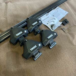 THULE トヨタ GUN125 ハイラックス(Wキャブ) キャリアベースセット (フット7105+バー7124+キット5003) TOYOTA Hilux GUN125 スーリー