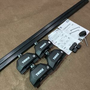 THULE ボルボ VOLVO XC60 (DB/DD) 系(ダイレクトルーフレール付き)用 キャリアベースセット [フット7106＆スクエアバー7122＆キット6015 ]