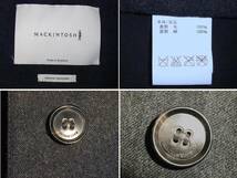 未使用 サイズ34 MACKINTOSH マッキントッシュ グレー フード ゴム引きコート 英国製 \166,000+税 TOMORROWLAND トゥモローランド_画像8