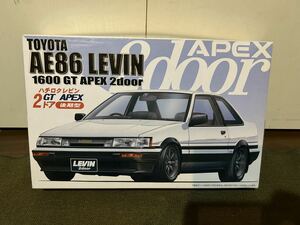 【1/24】フジミトヨタAE86 GT APEX 2ドア 後期型 ハチロクレビン 未使用品 プラモデル