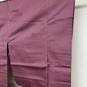 雨コート 身丈120㎝ 裄61.5㎝ 素材未確認 ピンク色系 未使用保管品 / 和装 美品《J1017k2》の画像4