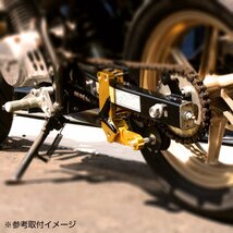 アルミ削り出し ドライブ チェーン テンショナー ローラー式チェーンスライダー ゴールド S-594GG_画像6