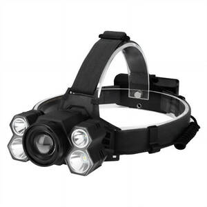 new goods unused goods 5LED head light headlamp 18650 use USB rechargeable flashlight disaster for lamp control number 2