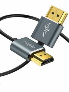 Twozoh HDMIケーブル 柔らか 1.5M HDMIケーブル細線 ハイパースリム HDMI 2.0ケーブル 軽量 4K HDMI短い 極細3D/4K@60Hz 2160P 1080P