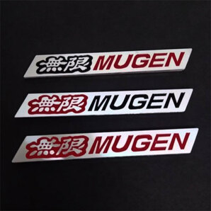 無限 MUGEN  エンブレムプレート Aタイプ Red & Black 1枚の画像5