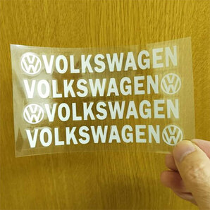 Volkswagen フォルクスワーゲン ステッカー ４個組 (白文字） 別バージョンの画像2
