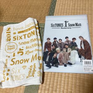 SixTONES SnowMan クリアファイル Jr祭り Jr.祭り タオル スノスト 目黒蓮 渡辺翔太 松村北斗 阿部亮平