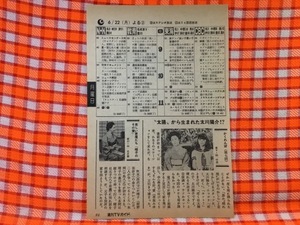 CN27824◆切抜き◇香坂みゆき森光子八千草薫伊藤典子◇かくれんぼ・第7回・太陽から生まれた太川陽介・美しい悪魔たち・気になる天使たち