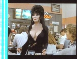 エルヴァイラ 35mm映画フィルム カサンドラピーターソン ジェームズシニョレッリ監督 ◆連続５コマ ELVIRA : MISTRESS OF THE DARK