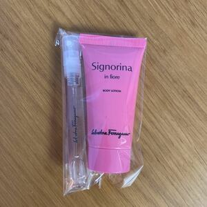  Salvatore Ferragamo!Signorina body cream perfume set 