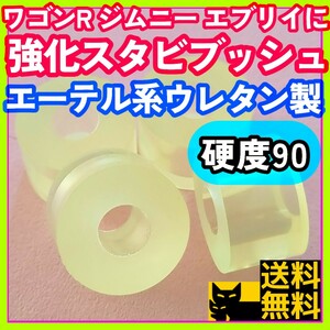 【耐加水分解性強化】エーテル系ウレタン採用／ワゴンR ジムニー エブリイ パレットへのリフレッシュに／スタビライザー用 強化ブッシュ④