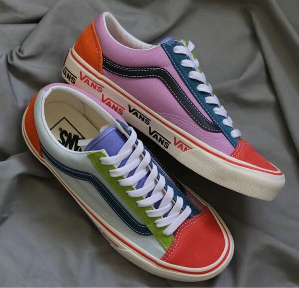 28cm vans＜スタイル36＞レトロ　マルチカラーオールドスクール