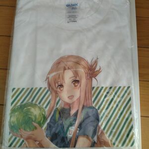 【未使用】ソードアート・オンライン アスナ 野菜服 Tシャツ Lサイズ　SAO