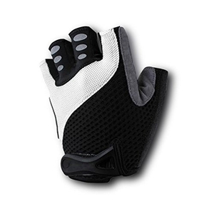 【売れ筋】サイクリングハーフグローブ ドット柄 黒 半指 XL 手袋 衝撃吸収パット