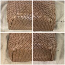 1円【極 美品 入手困難】BOTTEGA VENETA ボッテガヴェネタ トートバッグ ビジネスバッグ ショルダー 肩掛け◎ A4◎ イントレ メンズ 茶_画像6