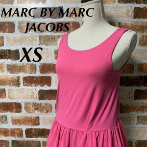 YT0425 100円スタート♪ MARC BY MARC JACOBS マークバイマークジェイコブス 裾フリル チュニック XSサイズ ピンク