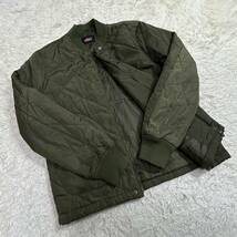 YT0492 GENUINE Dickies ジュニインディッキーズ キルティング ブルゾン Mサイズ 中綿ジャケット 長袖　フライトジャケット_画像4