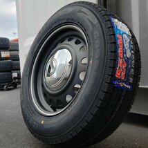 即納可能!! ハイエース 200系 国産 スタッドレスタイヤ GOODYEAR ICE NAVI SUV 215/65R16 タイヤ ホイール 4本 セット D-STEEL_画像4