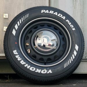 入荷!! ハイエース 200系 レジアスエース YOKOHAMA PARADA PA03 215/65R16 タイヤ ホイール 4本 セット ホワイトレター D-STEEL