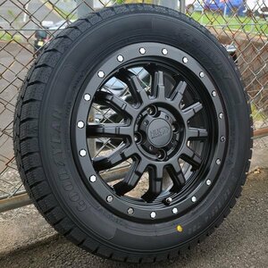 国産 冬タイヤ 155/65R14 新品 タイヤ ホイール セット 4本 グッドイヤー アイスナビ 8 S500P S510P DA17V DA64V ハイゼット エブリイ