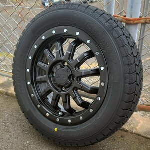 国産 冬タイヤ 165/65R14 新品 タイヤ ホイール セット 4本 グッドイヤー アイスナビ 7 S500P S510P JJ2 ハイゼット ジャンボ NVAN