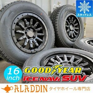 新品 スタッドレス 16インチタイヤホイール 4本セット 国産 GOODYEAR ICENAVI SUV 215/70R16 225/70R16 RAV4 CX5 デリカ D5 DELICA:D5