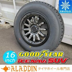 新品 スタッドレス 16インチタイヤホイール 4本セット 国産 GOOGYEAR ICENAVI SUV 215/70R16 225/70R16 RAV4 CX5 デリカ D5 DELICA:D5