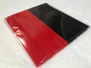  spoke LAP black & red 72 pcs set 