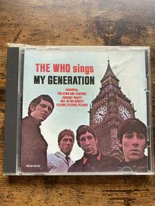 【中古】THE WHO / THE WHO SINGS MY GENERATION CD