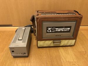 national VHS nv-3200 ビデオデッキ　アダプター　VW-A37 通電確認済み　ジャンク　当時物　昭和レトロ　映像機器　video