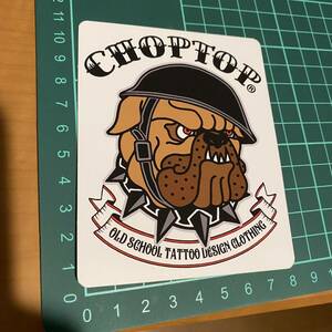 ★新品 CHOPTOP／シール ロゴ チョップトップtattoo design ステッカー ブルドッグ