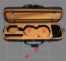 VIOLIN CASE バイオリンケース 楽器 管楽器 オックスフォード 軽量 防撥水 ケース 長方形 3WAY リュック ショル_画像10