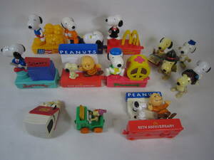  McDonald's happy комплект Snoopy новый товар ткань пакет фигурка комплект б/у распроданный редкость 